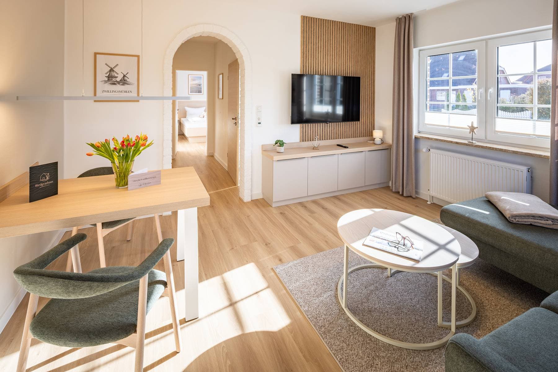 Ferienwohnung Riedgras 1 – Wohnbereich