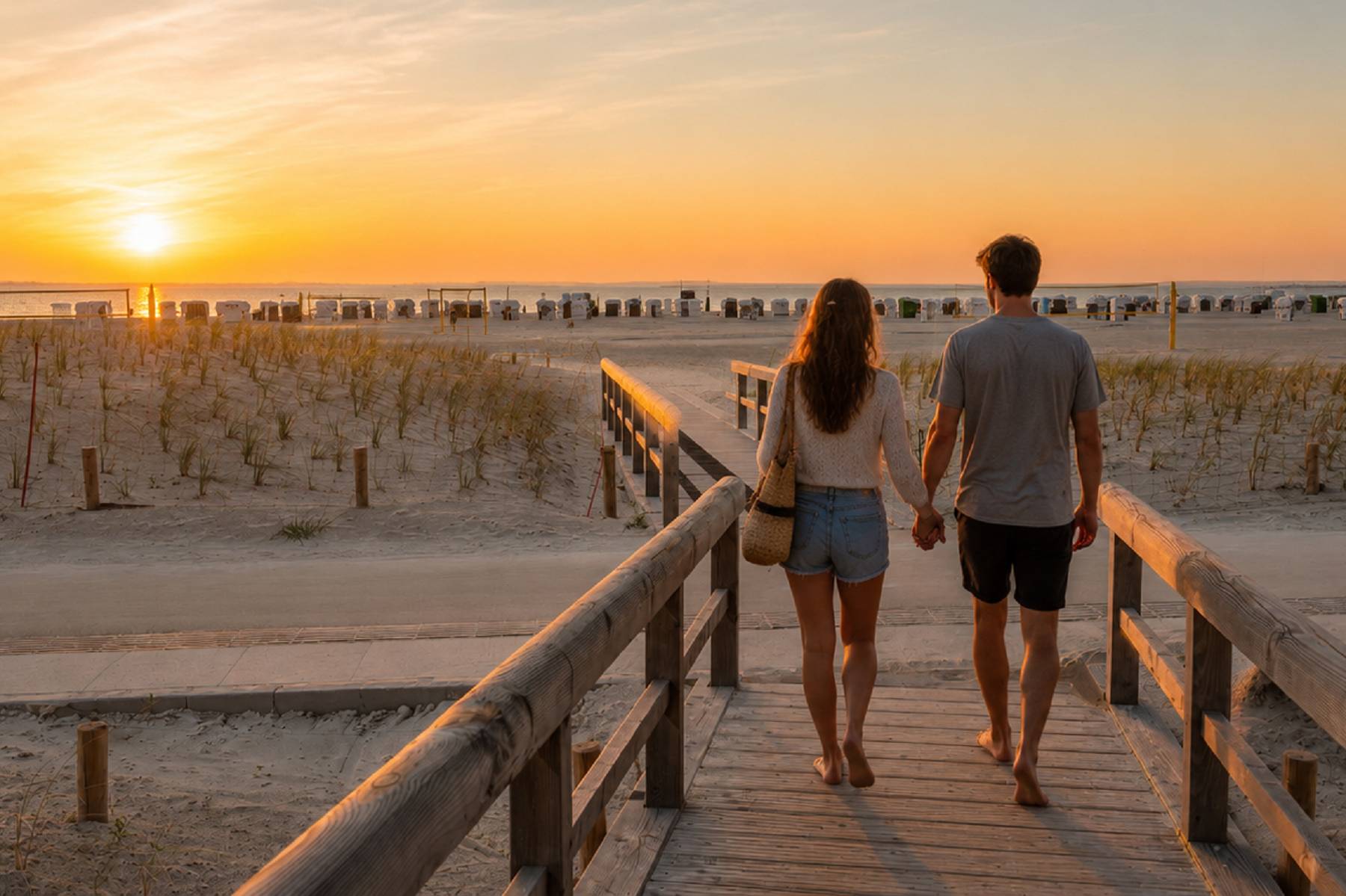 Sonnenuntergang am Strand