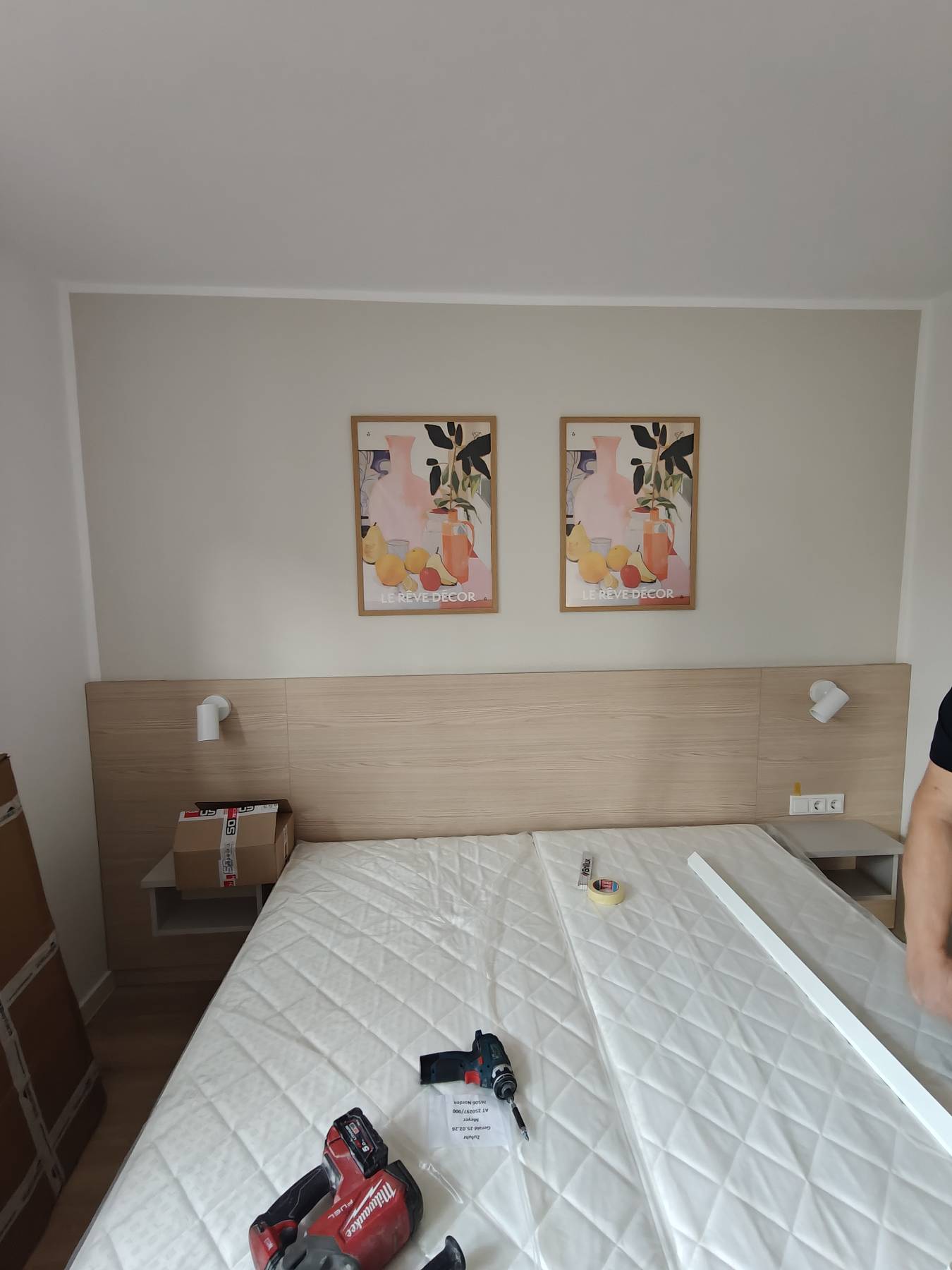 Die Schlafzimmer sind fertig eingerichtet.