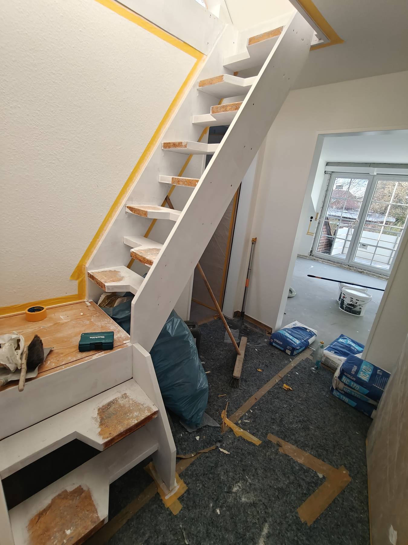 Treppen neu lackiert